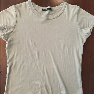 Brandy Melville Women's Light Green Top